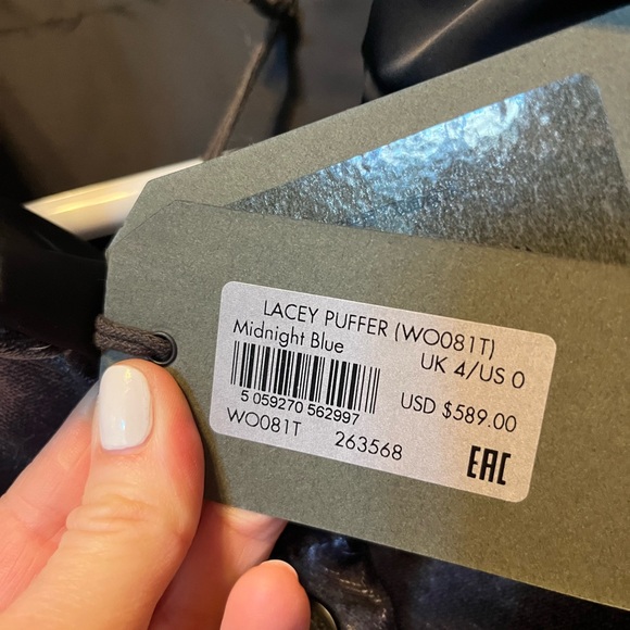 NWT All Saints Lacey Reversible Puffer - Picture 12 of 14